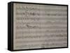 Autograph Sheet Music of Fuga Quattro Voci-null-Framed Stretched Canvas