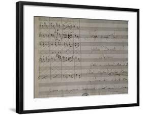 Autograph Sheet Music of Fuga Quattro Voci-null-Framed Giclee Print