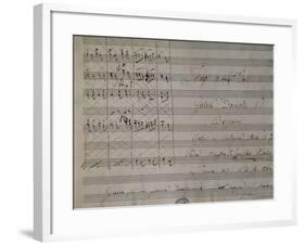 Autograph Sheet Music of Fuga Quattro Voci-null-Framed Giclee Print