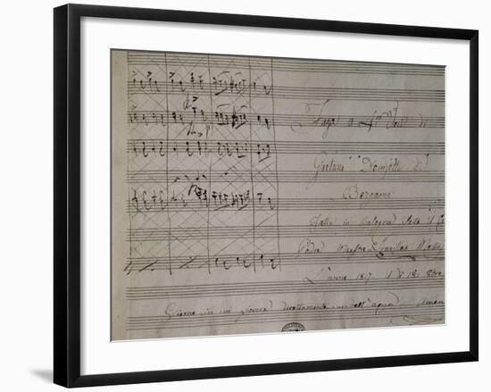 Autograph Sheet Music of Fuga Quattro Voci-null-Framed Giclee Print