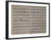 Autograph Sheet Music of Fuga Quattro Voci-null-Framed Giclee Print