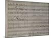 Autograph Sheet Music of Fuga Quattro Voci-null-Mounted Giclee Print