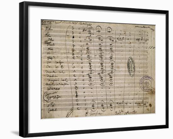 Autograph Sheet Music of Ipermestra-null-Framed Giclee Print