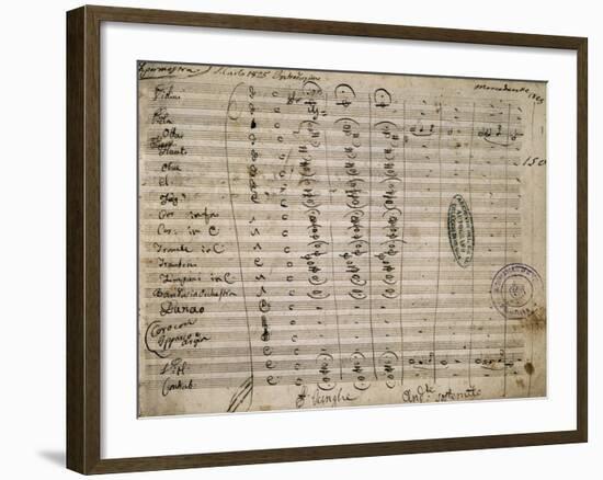 Autograph Sheet Music of Ipermestra-null-Framed Giclee Print