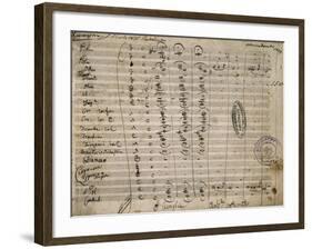 Autograph Sheet Music of Ipermestra-null-Framed Giclee Print