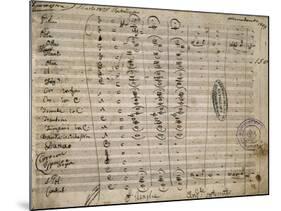 Autograph Sheet Music of Ipermestra-null-Mounted Giclee Print