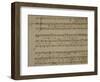 Autograph Sheet Music of Madrigal Songs and Chamber Arias for Two-null-Framed Giclee Print