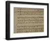 Autograph Sheet Music of Madrigal Songs and Chamber Arias for Two-null-Framed Giclee Print