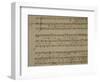 Autograph Sheet Music of Madrigal Songs and Chamber Arias for Two-null-Framed Giclee Print