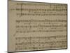 Autograph Sheet Music of Madrigal Songs and Chamber Arias for Two-null-Mounted Giclee Print