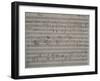 Autograph Sheet Music of Non Parlar, Se Parli Trema, 1824, from Act II of L'Ajo Nell'Imbarazzo-null-Framed Giclee Print