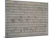 Autograph Sheet Music of Non Parlar, Se Parli Trema, 1824, from Act II of L'Ajo Nell'Imbarazzo-null-Mounted Giclee Print