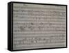 Autograph Sheet Music of Non Parlar, Se Parli Trema, 1824, from Act II of L'Ajo Nell'Imbarazzo-null-Framed Stretched Canvas