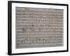 Autograph Sheet Music of Non Parlar, Se Parli Trema, 1824, from Act II of L'Ajo Nell'Imbarazzo-null-Framed Giclee Print