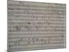 Autograph Sheet Music of Non Parlar, Se Parli Trema, 1824, from Act II of L'Ajo Nell'Imbarazzo-null-Mounted Giclee Print