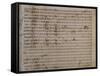 Autograph Sheet Music of Parisina, Opera by Gaetano Donizetti-null-Framed Stretched Canvas