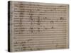 Autograph Sheet Music of Parisina, Opera by Gaetano Donizetti-null-Stretched Canvas