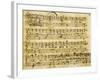 Autograph Sheet Music of Serenade for Three Voices-null-Framed Giclee Print