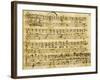 Autograph Sheet Music of Serenade for Three Voices-null-Framed Giclee Print