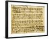 Autograph Sheet Music of Serenade for Three Voices-null-Framed Giclee Print