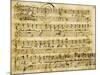 Autograph Sheet Music of Serenade for Three Voices-null-Mounted Giclee Print