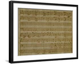 Autograph Sheet Music of Serenade for Three Voices-null-Framed Giclee Print