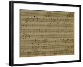 Autograph Sheet Music of Serenade for Three Voices-null-Framed Giclee Print