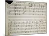 Autograph Sheet Music of Seven Last Words of Our Lord, 1856-Saverio Mercadante-Mounted Giclee Print