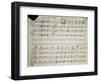 Autograph Sheet Music of Seven Last Words of Our Lord, 1856-Saverio Mercadante-Framed Giclee Print