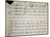 Autograph Sheet Music of Seven Last Words of Our Lord, 1856-Saverio Mercadante-Mounted Giclee Print