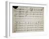 Autograph Sheet Music of Seven Last Words of Our Lord, 1856-Saverio Mercadante-Framed Giclee Print