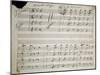 Autograph Sheet Music of Seven Last Words of Our Lord, 1856-Saverio Mercadante-Mounted Giclee Print