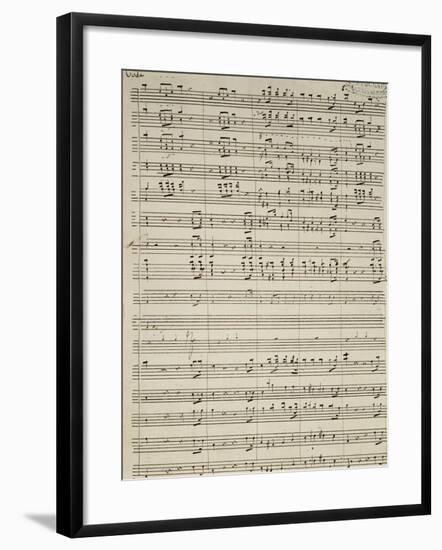 Autograph Sheet Music of Suite of La Marcia-null-Framed Giclee Print