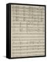 Autograph Sheet Music of Suite of La Marcia-null-Framed Stretched Canvas