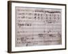 Autograph Sheet Music of the Barber of Seville, Opera Buffa by Gioachino Rossini-null-Framed Giclee Print