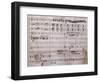 Autograph Sheet Music of the Barber of Seville, Opera Buffa by Gioachino Rossini-null-Framed Giclee Print