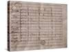 Autograph Sheet Music of the Cantata Il Pianto D'Armonia-null-Stretched Canvas