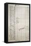 Autograph Sheet Music of the Masses, 1869-Saverio Mercadante-Framed Stretched Canvas