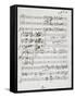 Autograph Sheet Music of Wedding Ball for Francis Duke of Calabria and Maria Sophie of Bavaria-Saverio Mercadante-Framed Stretched Canvas