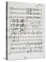 Autograph Sheet Music of Wedding Ball for Francis Duke of Calabria and Maria Sophie of Bavaria-Saverio Mercadante-Stretched Canvas