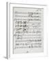 Autograph Sheet Music of Wedding Ball for Francis Duke of Calabria and Maria Sophie of Bavaria-Saverio Mercadante-Framed Giclee Print