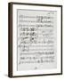 Autograph Sheet Music of Wedding Ball for Francis Duke of Calabria and Maria Sophie of Bavaria-Saverio Mercadante-Framed Giclee Print