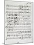 Autograph Sheet Music of Wedding Ball for Francis Duke of Calabria and Maria Sophie of Bavaria-Saverio Mercadante-Mounted Giclee Print