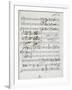 Autograph Sheet Music of Wedding Ball for Francis Duke of Calabria and Maria Sophie of Bavaria-Saverio Mercadante-Framed Giclee Print