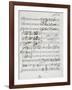 Autograph Sheet Music of Wedding Ball for Francis Duke of Calabria and Maria Sophie of Bavaria-Saverio Mercadante-Framed Giclee Print