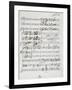 Autograph Sheet Music of Wedding Ball for Francis Duke of Calabria and Maria Sophie of Bavaria-Saverio Mercadante-Framed Giclee Print