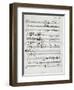 Autograph Sheet Music of Wedding Ball for Francis Duke of Calabria and Maria Sophie of Bavaria-Saverio Mercadante-Framed Giclee Print