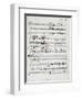 Autograph Sheet Music of Wedding Ball for Francis Duke of Calabria and Maria Sophie of Bavaria-Saverio Mercadante-Framed Giclee Print