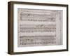 Autograph Sheet Music-Benedetto Marcello-Framed Giclee Print