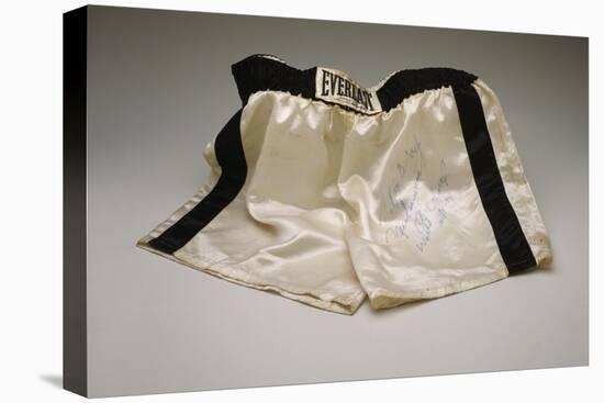 Autographed Fight Trunks from Muhammad Ali's World Championship Fight, 1974-null-Stretched Canvas
